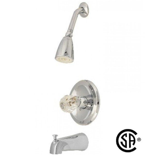 American Imaginations Wall Mount Stainless Steel Shower Kit In Chrome Color AI-34915